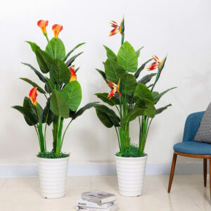 Cây thiên điểu giả trang trí cao 140cm - Cây không chậu